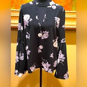 Buddy Love Black Floral Blouse